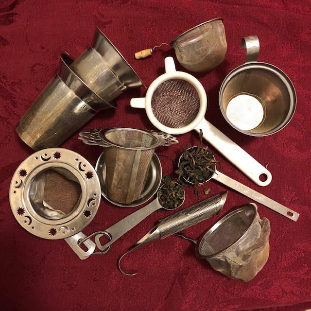 Various tea infusers and measures spoons to consider when getting started with loose leaf tea