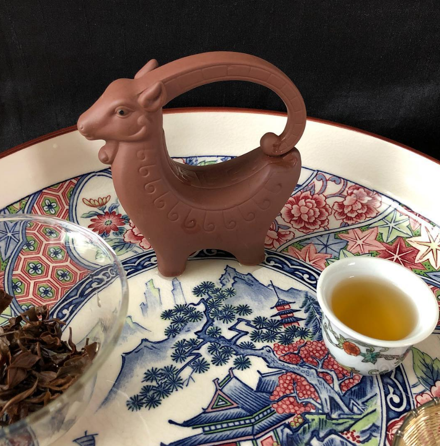 clay tea pet in shape of a ram