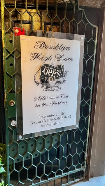 Exterior sign for the Brooklyn High Low: The Parlour Location
